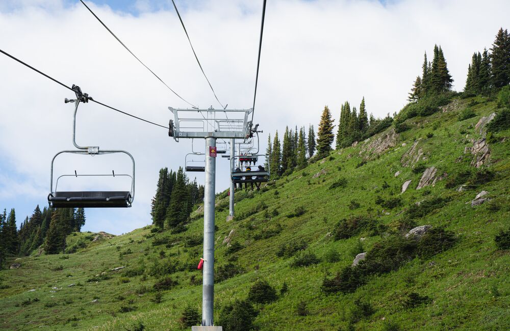 Chairlifts at Sunshine Village in Banff National Parks
